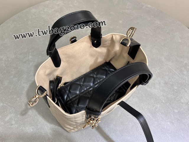 Dior专柜新款迪奥小号Toujours手袋牛皮超大藤格纹休闲女包 djfk1235